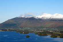 Skiddaw with snow-capped peaks